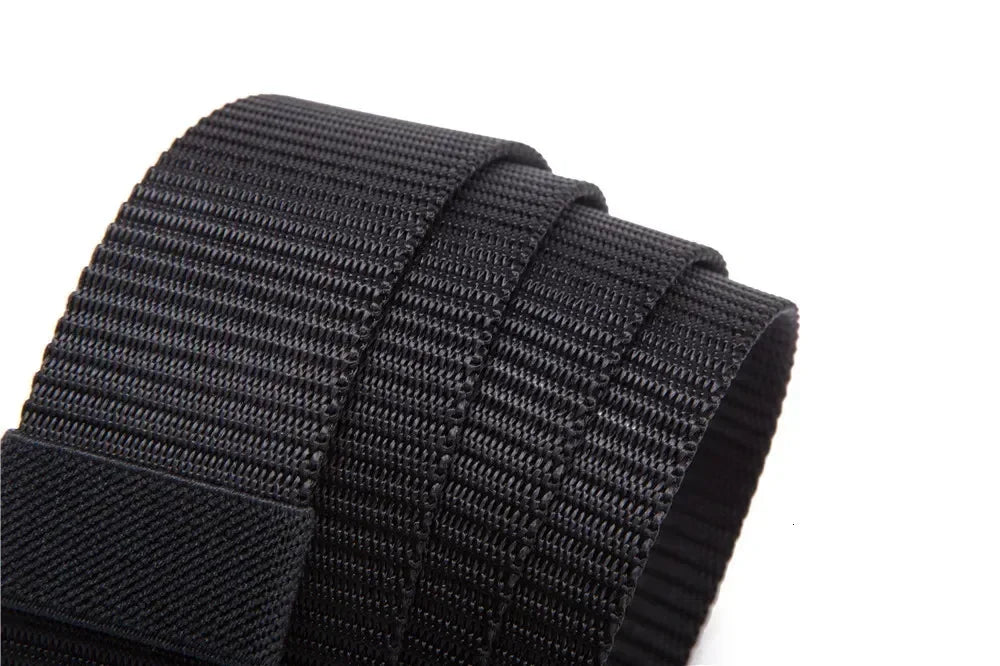 Ceinture en Nylon à boucle automatique pour hommes, 2 pièces, pour la chasse en plein air, tactique multifonctionnelle en toile, de haute qualité