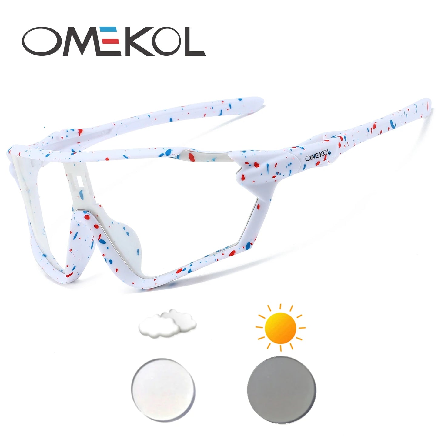 Photochromic Cycling Glasses Sports Bike Sunglasses Men Women MTB Bicycle Eyewear Baseball Softball Sunglasses