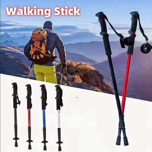 Bâtons de randonnée ultralégers pliables à Absorption des chocs, adaptés au Camping en plein air, alpinisme, sac à dos et au voyage