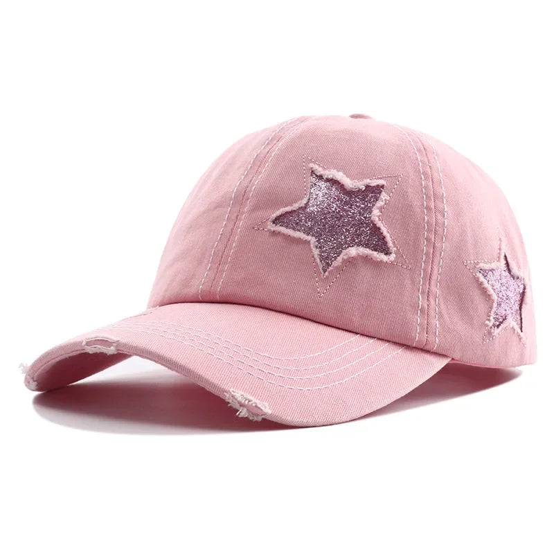 Gorra de béisbol con cola de caballo para mujer, sombrero de Hip Hop ajustable, nueva colección 2024