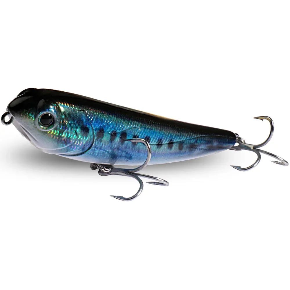 Marcher le chien Topwater leurre de pêche 15g 11 cm flottant crayon appât 3D Swimbait crochet Popper Pesca Wobbler vairon équipement manivelle