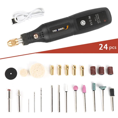 Mini perceuse électrique USB, stylo de gravure sans fil, Rechargeable, outils Dremel, outil rotatif, perceuse à main sans fil, Mini Machine à polir