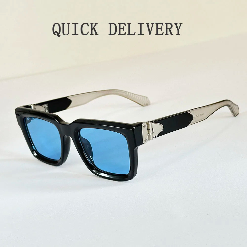 Lunettes de soleil carrées pour hommes et femmes — vintage, mode, 2025 (v2)