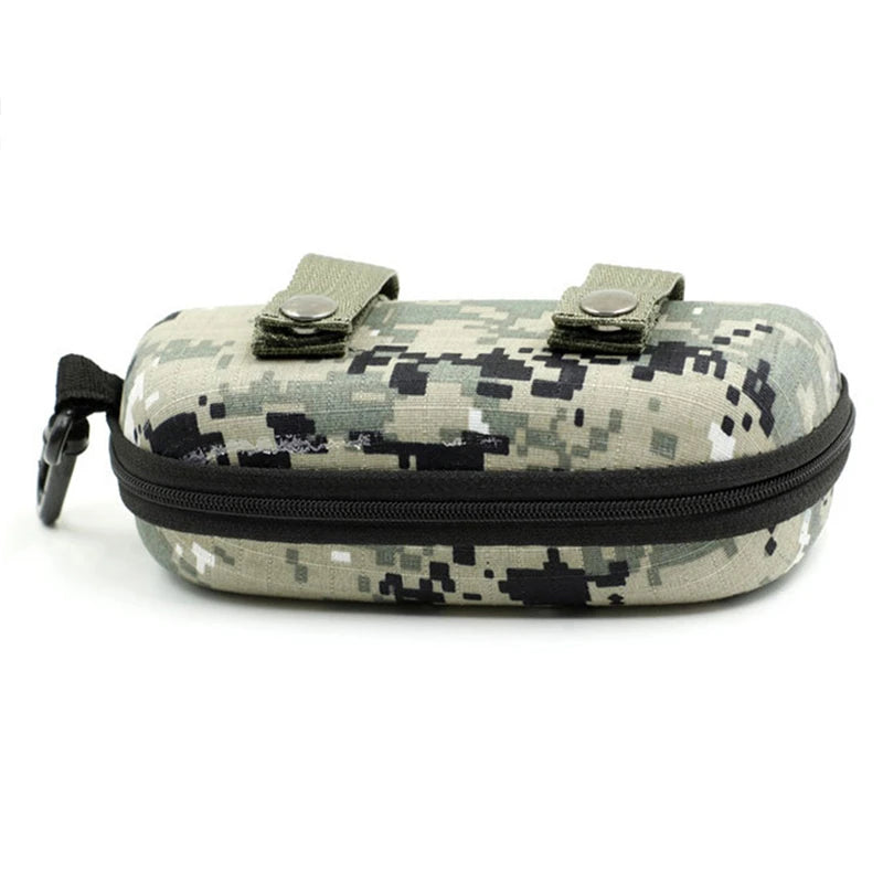 Étui à lunettes de Camouflage, boîte à fermeture éclair pour Sports de plein air, étui épais Anti-stress pour lunettes de soleil, boîte de rangement militaire Portable pour lunettes