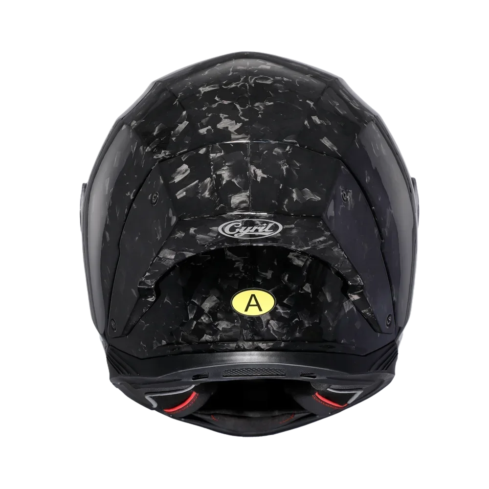 Cascos de moto integrales unisex ligeros de fibra de carbono Kevlar, cascos de calle, cascos de carreras aprobados por DOT ECE CYRIL Casco Moto