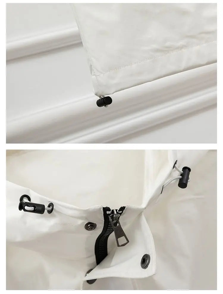 Chaleco utilitario sin mangas con capucha para mujer, gris claro, cremallera frontal, cordón, bolsillo en la cintura, chaleco informal para exteriores