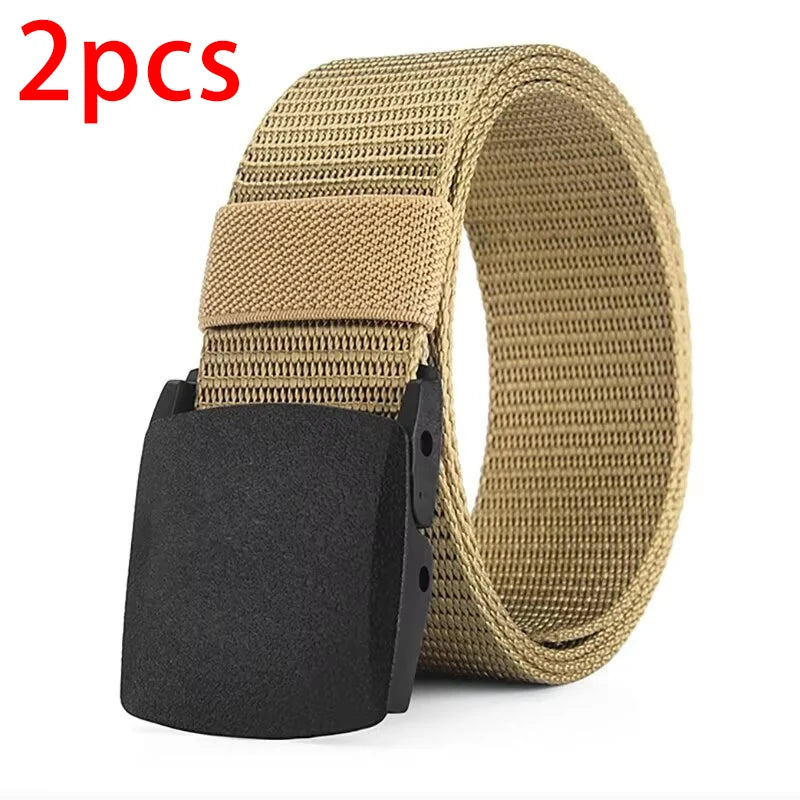 Ceinture Toile Nylon Sans Métal — Sport Extérieur Jeans Homme Femme