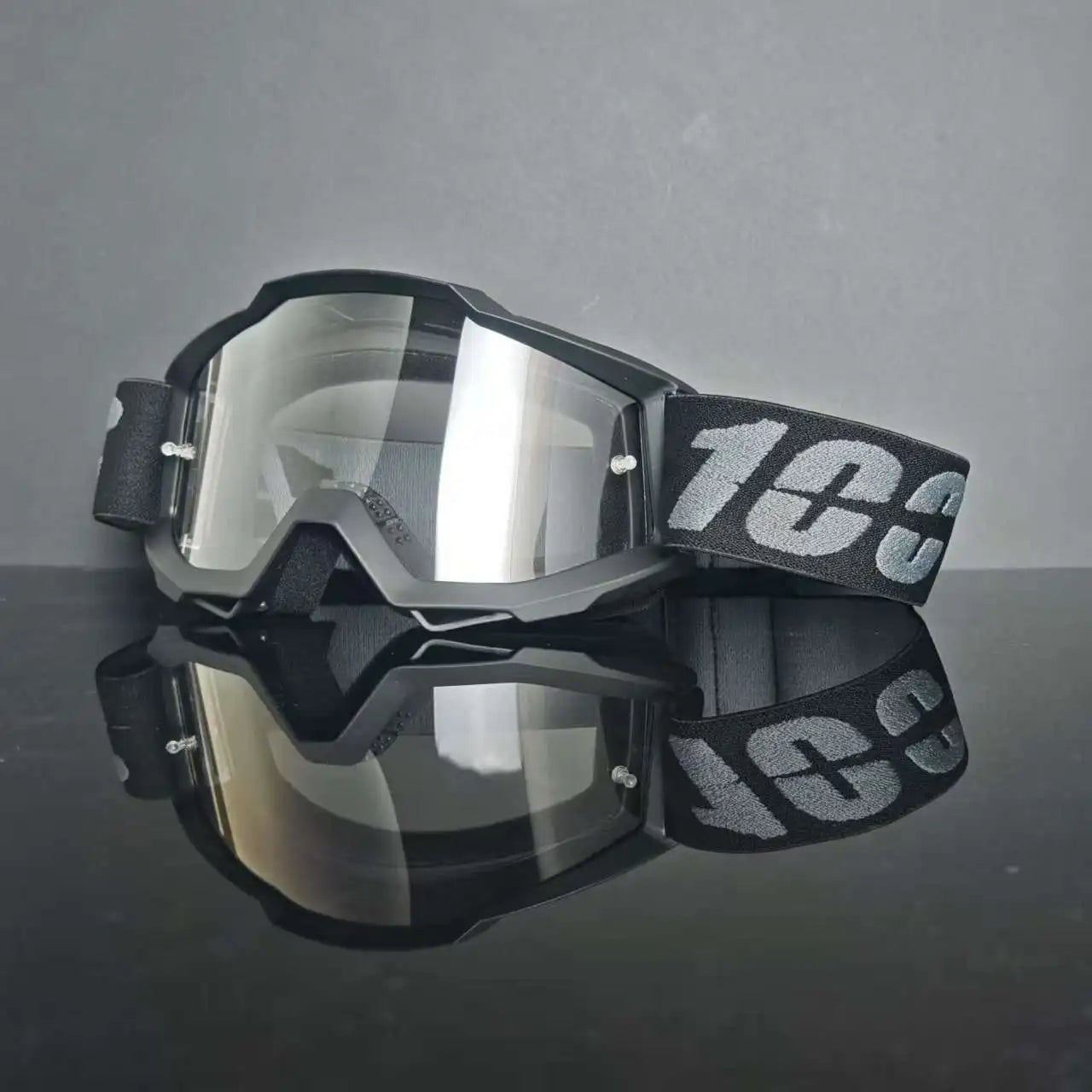 100 gafas de moto, lentes de carreras antipolvo a prueba de viento para hombres y mujeres, motocross, ciclismo, esquí al aire libre, gafas de bicicleta de cross