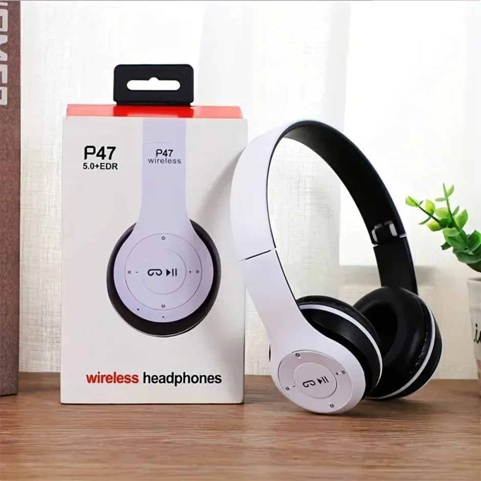 Bluetooth 5.0 Wireless Headset, Portable and Foldable, Multifunctional, for Bluetooth Connection, TF Card, Wired Connection