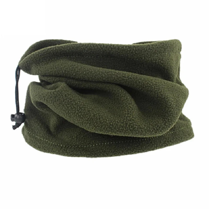 Gorro polar cálido para invierno, bufanda, braga de cuello ajustable para deportes de invierno, pesca, patinaje, correr, ciclismo