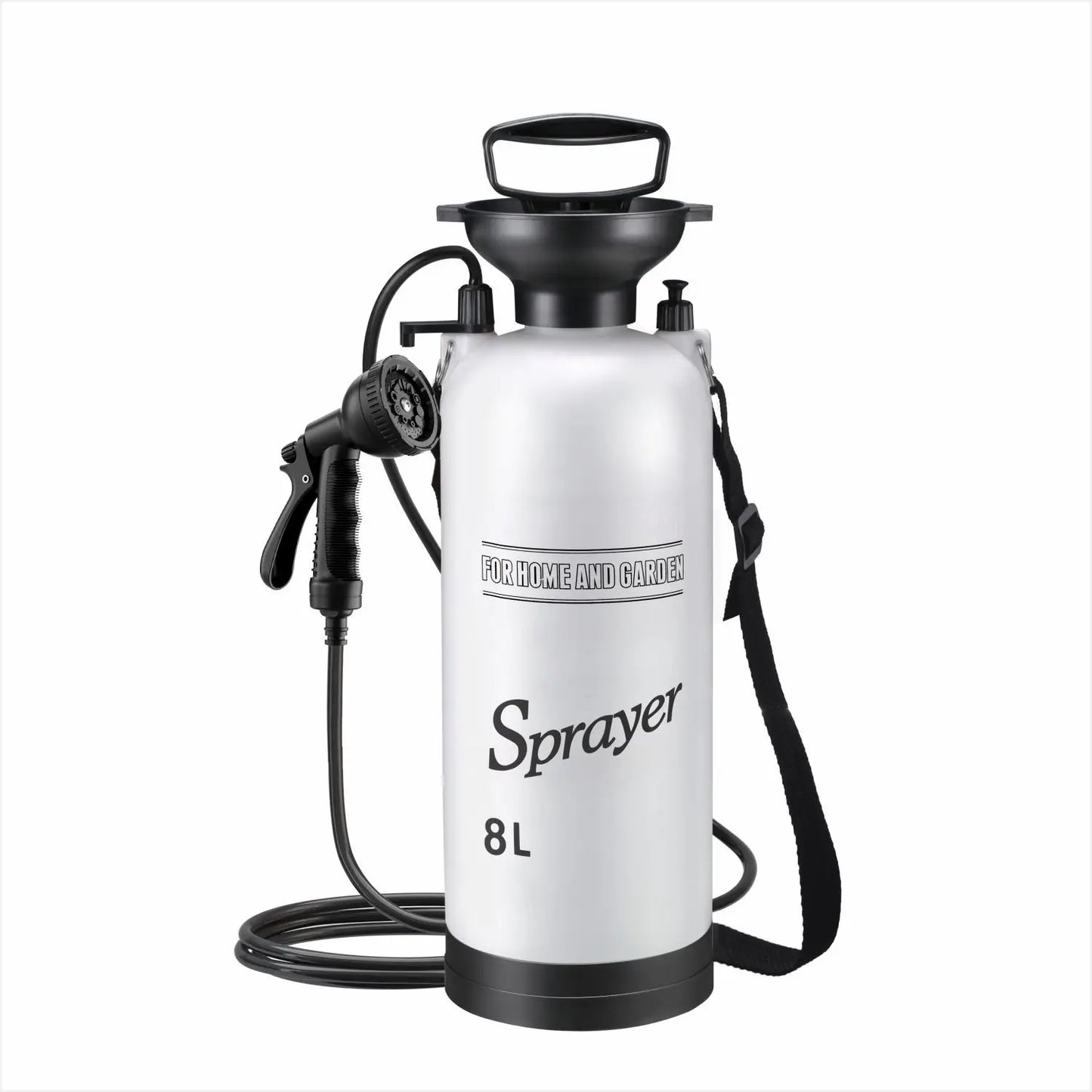 Douche de Camping manuelle extérieure, pompe de douche multifonctionnelle 3/5/8L pour bain d'animaux de compagnie, lavage de voiture, outil de douche Portable avec tuyau de 3m 1 pièce