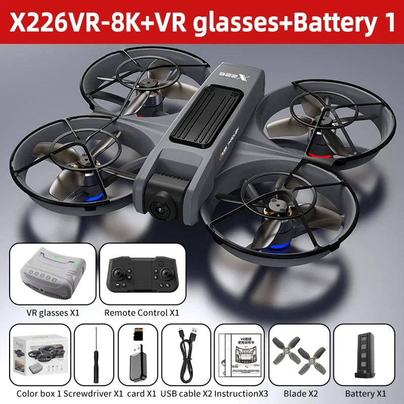 Mini drone professionnel 4K — hélicoptère RC, avion avec écran, quadricoptère, jouet cadeau enfants
