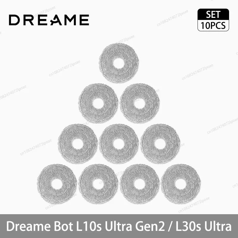 Dreame - Accesorios para robot aspirador L10s Ultra Gen2/L30s Ultra, cepillo lateral principal, paño de mopa, filtro Hepa, bolsa de polvo, piezas de repuesto