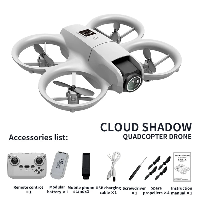 New H135 Mini Drone WIFI FPV Professional Hover 4K Camera Pocket Colorful Lights RC Aircraft Foldable Quadcopter RC Toys Gifts