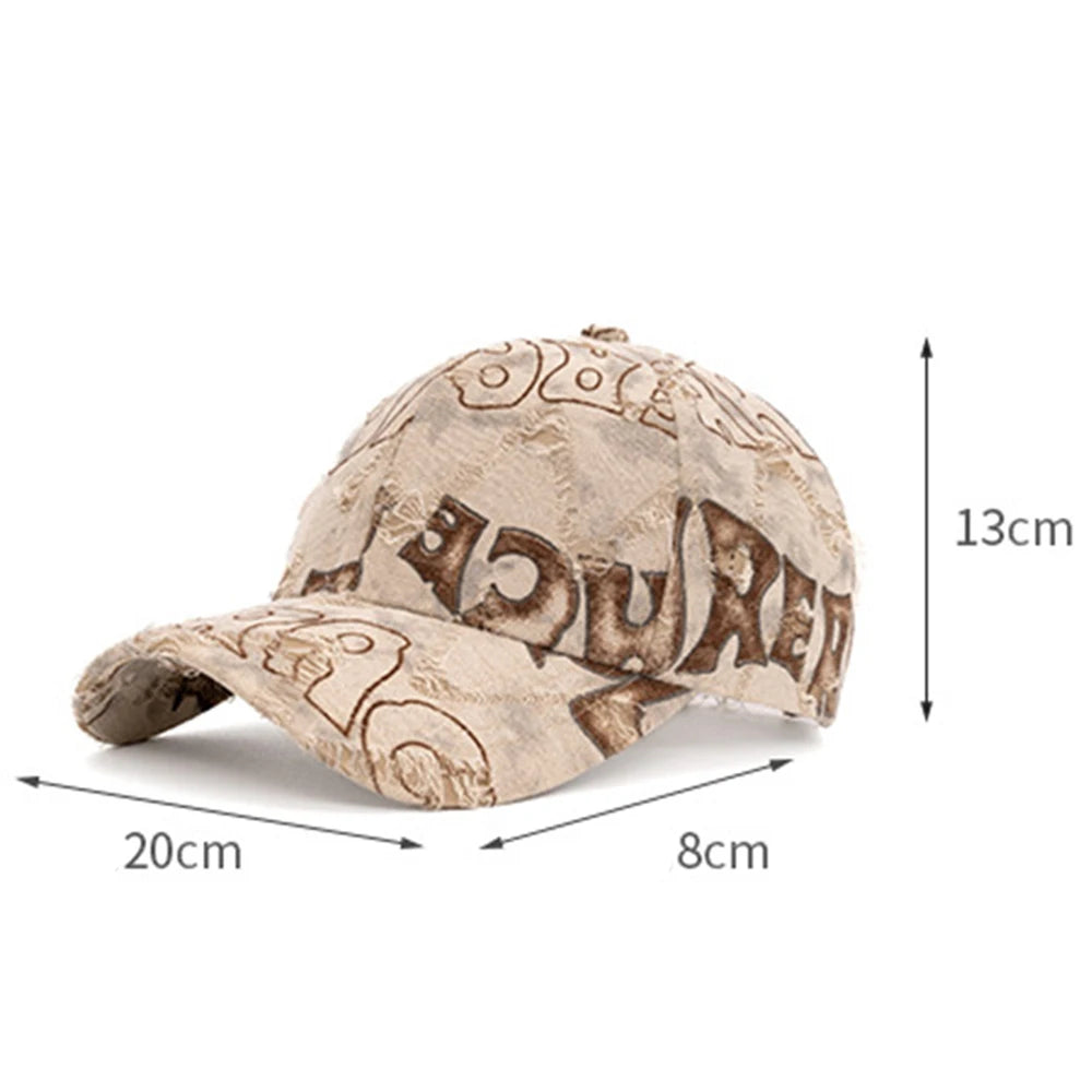 Gorra de béisbol marrón FS Fashion con letras para hombres, sombrero de lujo para mujeres, gorra de camionero informal, gorras streetwear de hip-hop, gorra de mujer