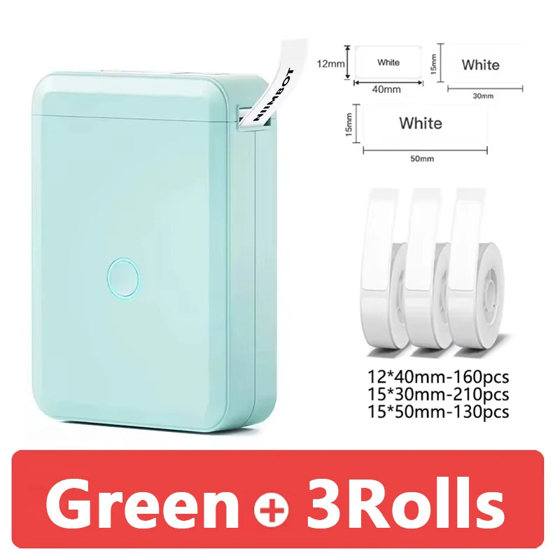 Niimbot D110 Mini Portable Thermal Printer Inkless Self-Adhesive Label Maker Sticker Printer Labeler Labeling Machine