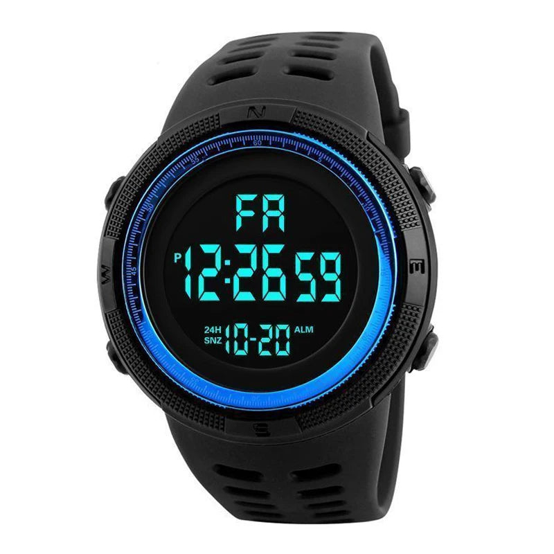 Montre Numérique Militaire Multifonction Homme — Lumineux Étudiant Sport