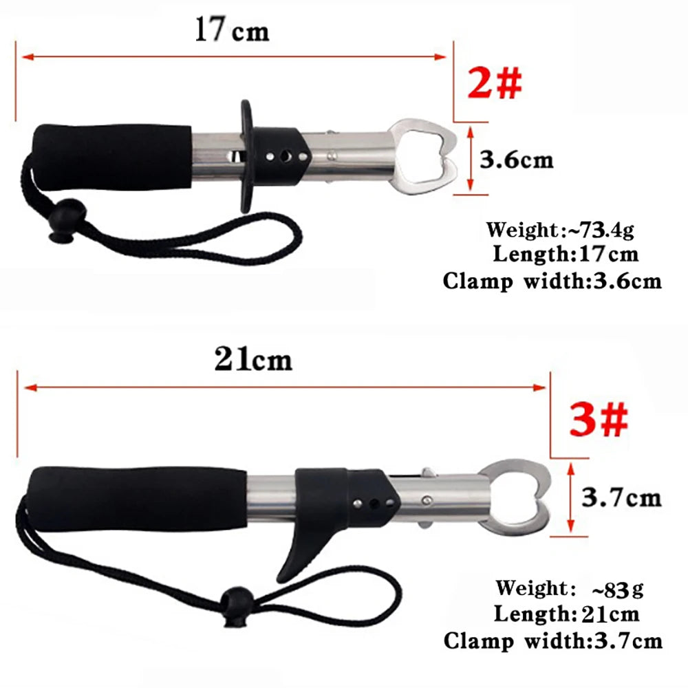 Stainless Steel Fishing Pliers, 21/17cm, Multifunctional Fish Controller Set, Spinning/Considering Fish, Fishing Gear