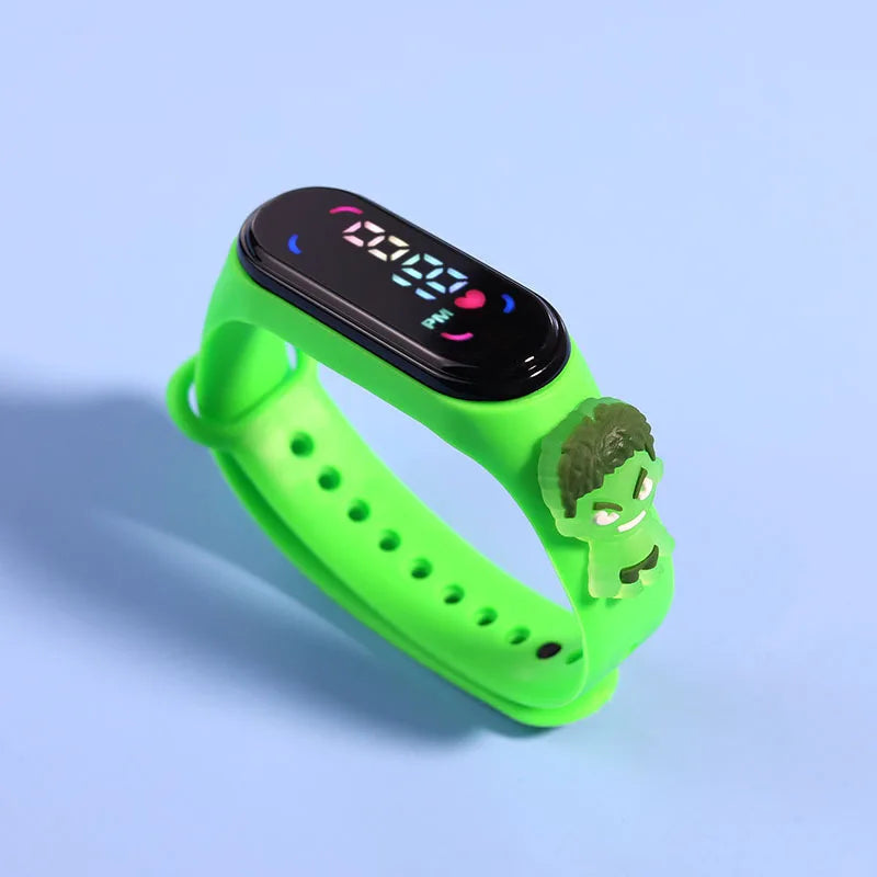 Reloj deportivo impermeable para niños, reloj SpidSuffolk Butter para niñas, pulsera electrónica, reloj táctil LED, de moda