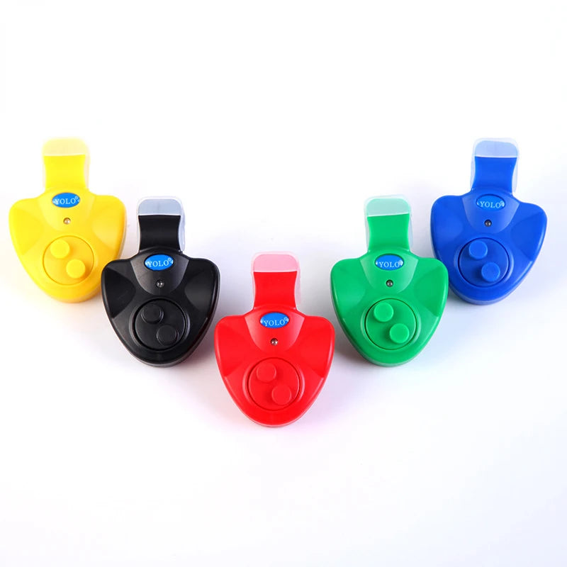 Ensemble de pinces à pêche à la carpe, 5 couleurs, indicateur lumineux LED électronique, alarme sonore de morsure de poisson, capteur de cloche, accessoires pour cannes, le plus récent
