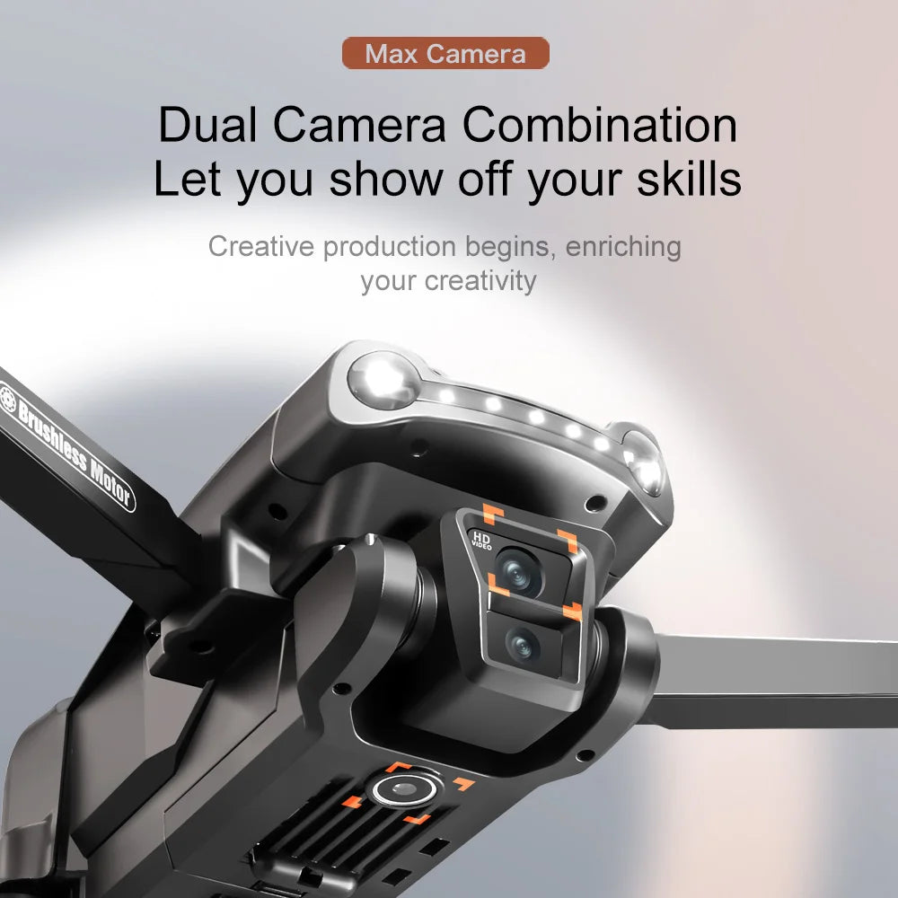 Drone GPS professionnel 4K/8K — double caméra HD, moteur brushless, 5G WiFi FPV, quadricoptère RC