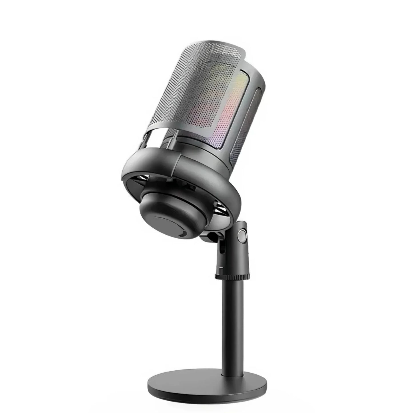 Microphone USB Professionnel à Condensateur RGB — Enregistrement, Gaming, Streaming Direct