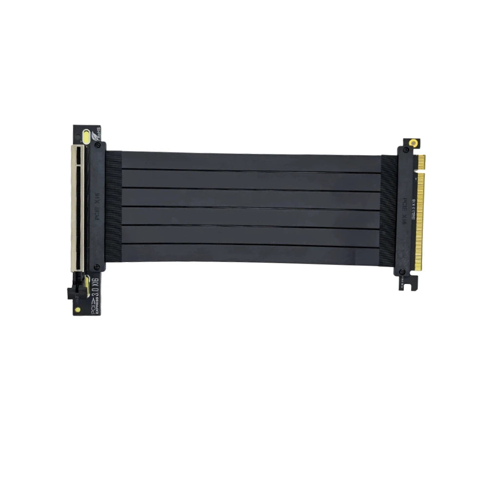 Câble Riser PCI-E 4.0/5.0 X16 TISHRIC pour Carte Graphique, Blindage EMI, Extension Flexible Express Gen 4 pour GPU