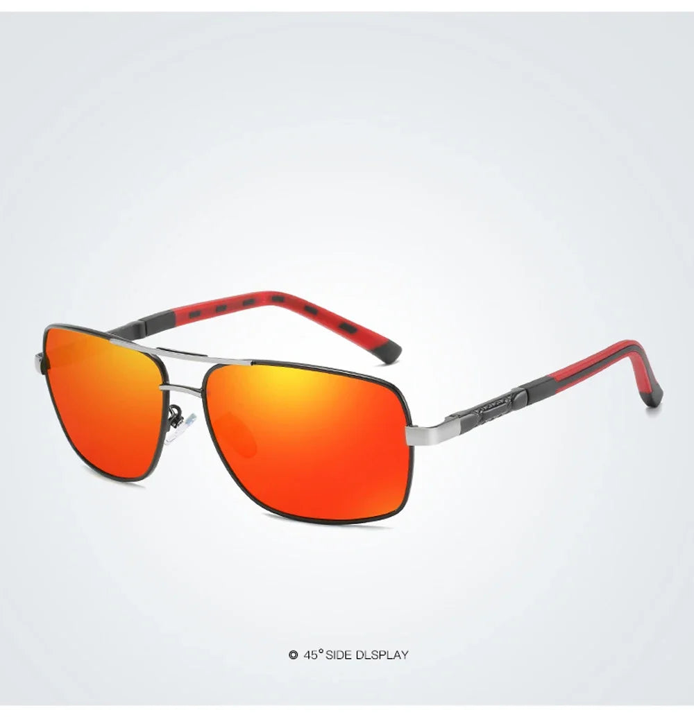 Lunettes de Soleil Femme Polarisées Dégradé — Lentille Carrée, Rétro, Conduite