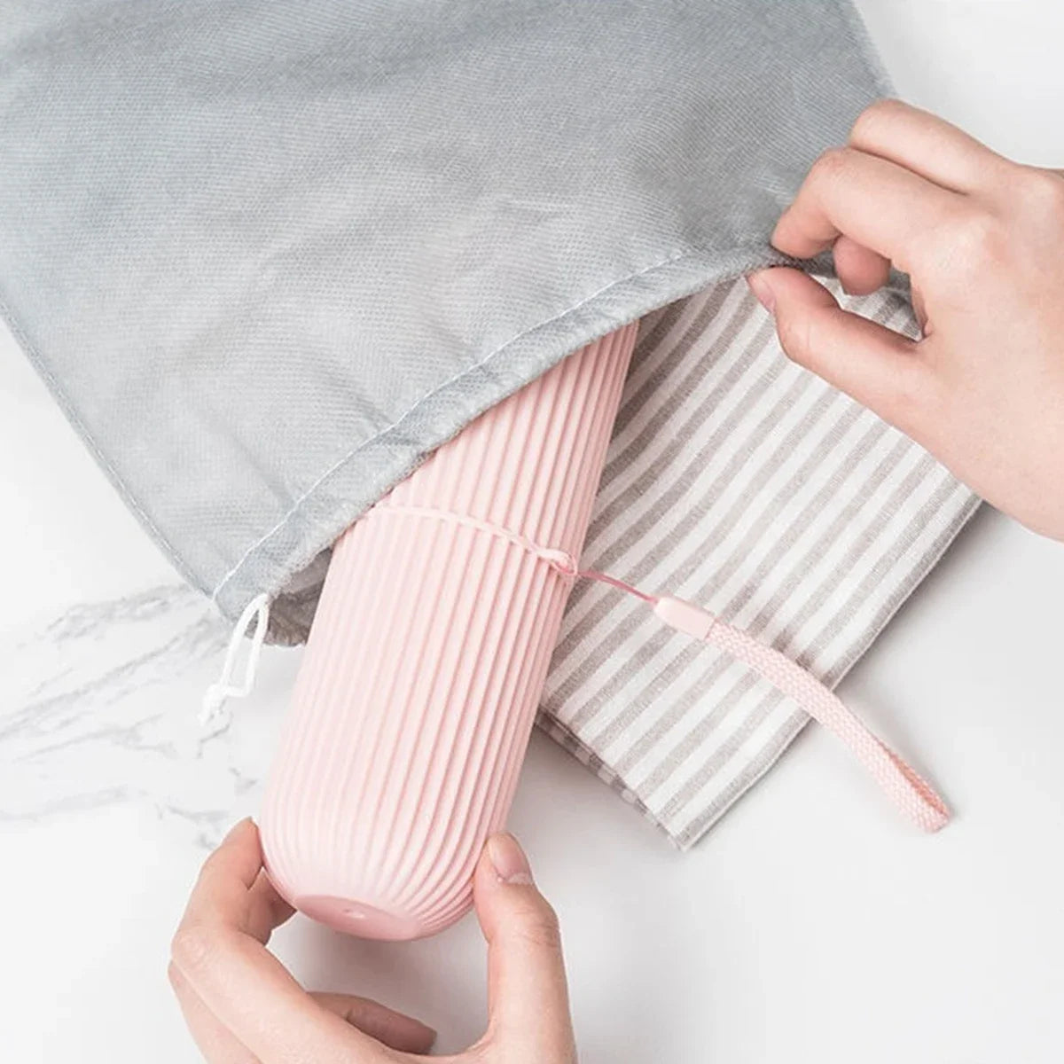 Estuche protector portátil para cepillo de dientes y pasta dental, soporte de viaje, caja de almacenamiento para acampar, protege el cepillo de dientes y la pasta dental de la suciedad y los daños