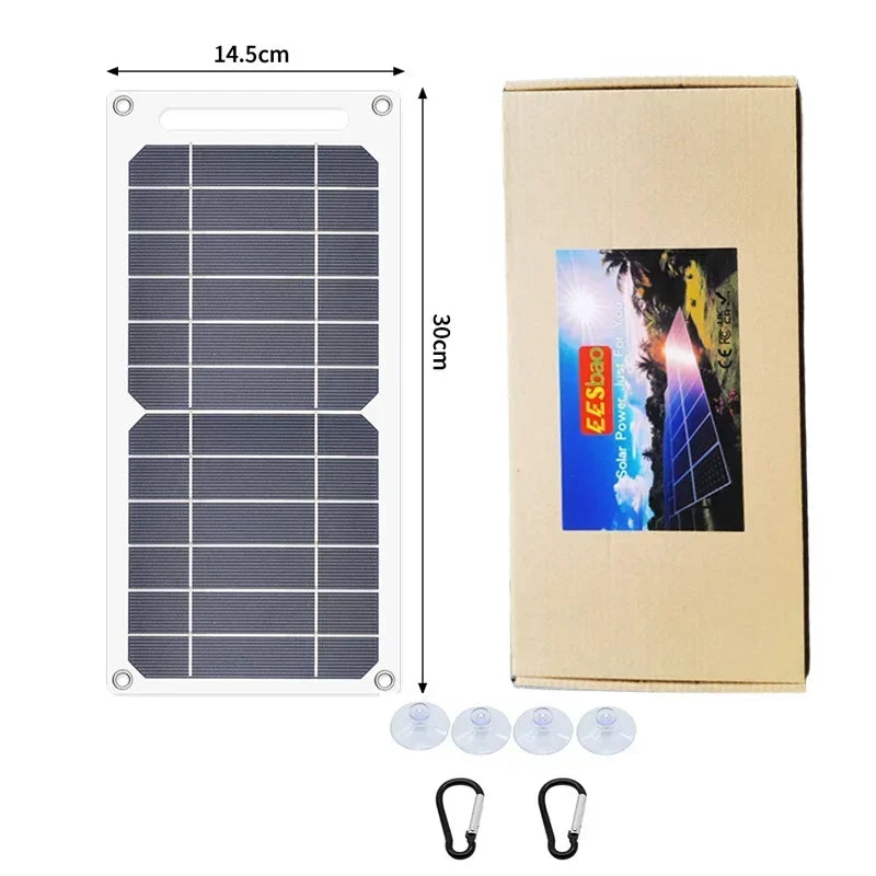 EESBAO – panneau solaire USB 35W, étanche, pour randonnée en plein air, Camping, batterie Portable, chargeur de téléphone Portable, vente en gros