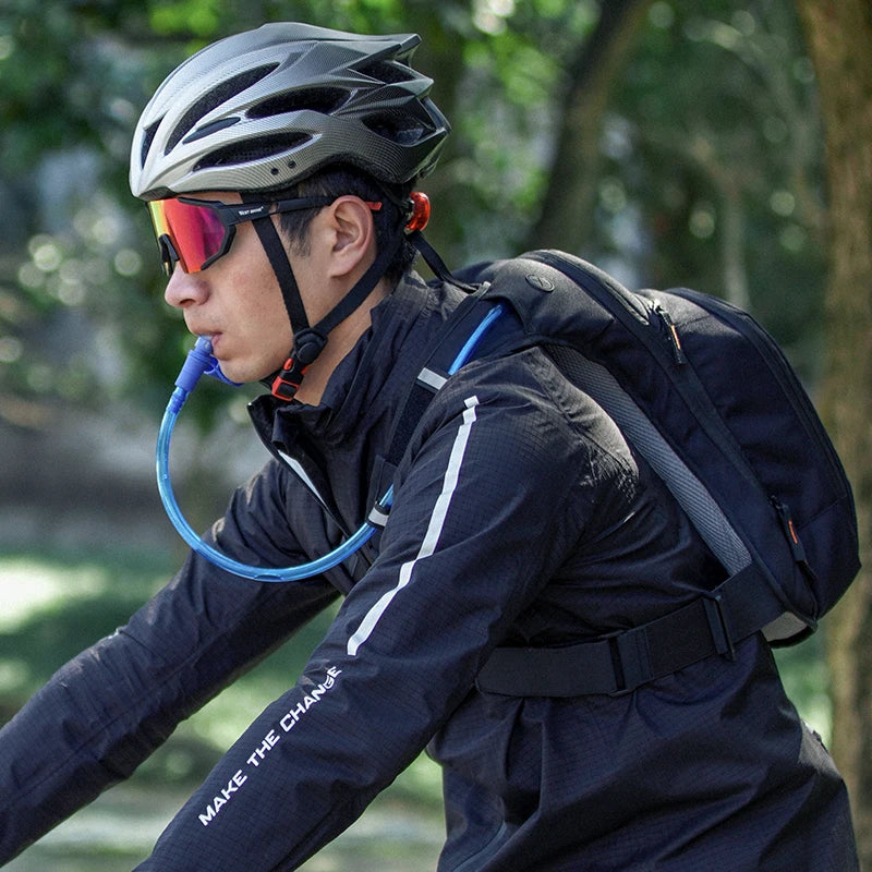 WEST BIKING 10L sac à dos de cyclisme ultraléger sangle ergonomique sac de vélo de route vtt avec sac à eau sac d'escalade de randonnée en plein air
