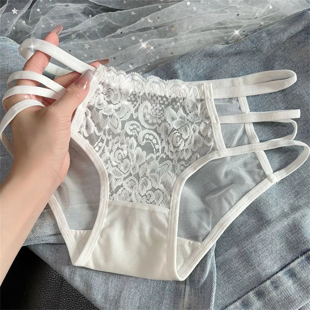 Culottes en Dentelle Femme — Lot de 3 Pièces Lingerie