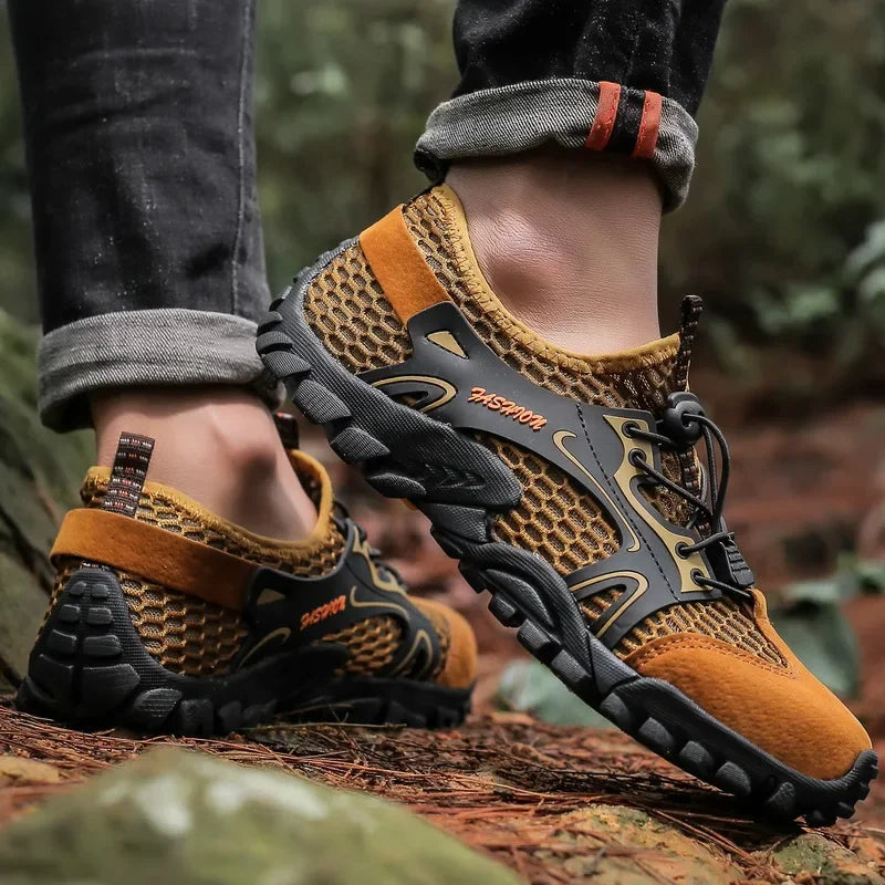 Chaussures de Randonée Homme Maille Respirante — Jogging & Trekking Niveau Pro