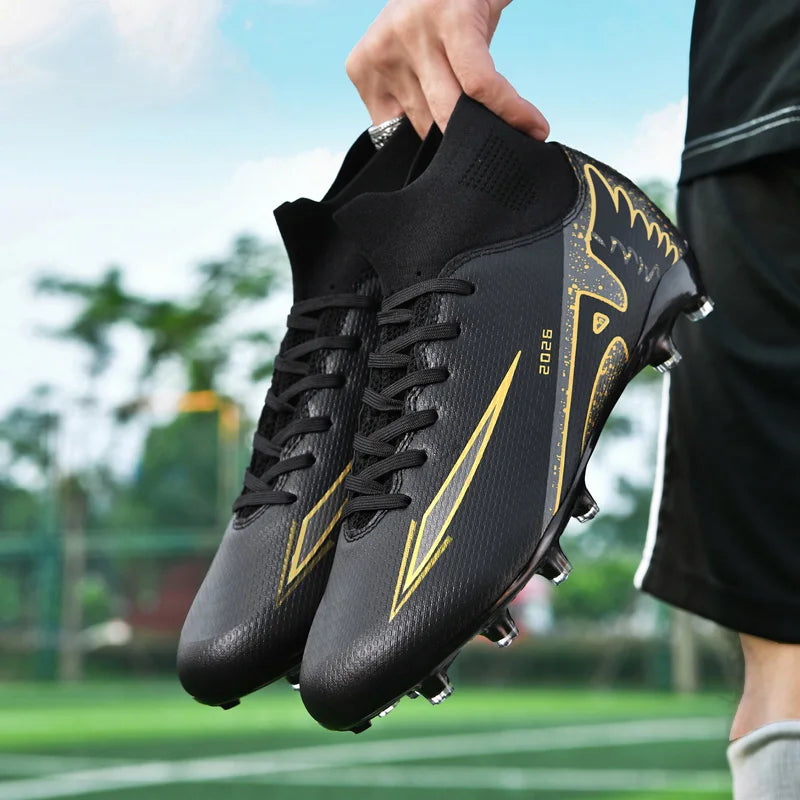 Chaussures de Football FG Homme Polyester Basses Sans Lacets Ultra-légères — Professionnel & Futsal EU 35–48