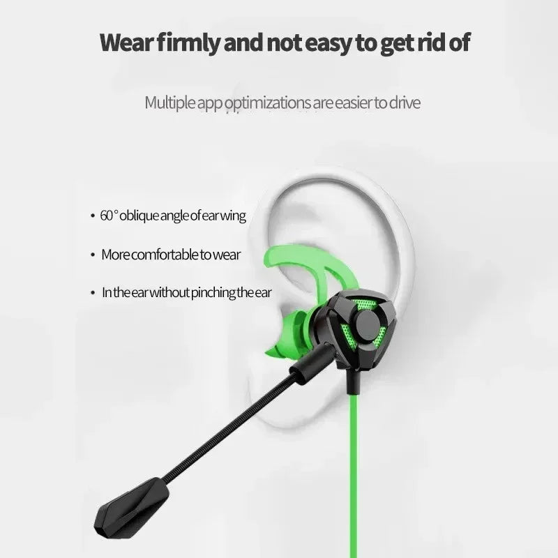 Gaming Headset Wired Headphone Gaming Earbuds with Mic for Pubg PS4 CSGO Headphone Phone Tablet Laptop Universal Gaming