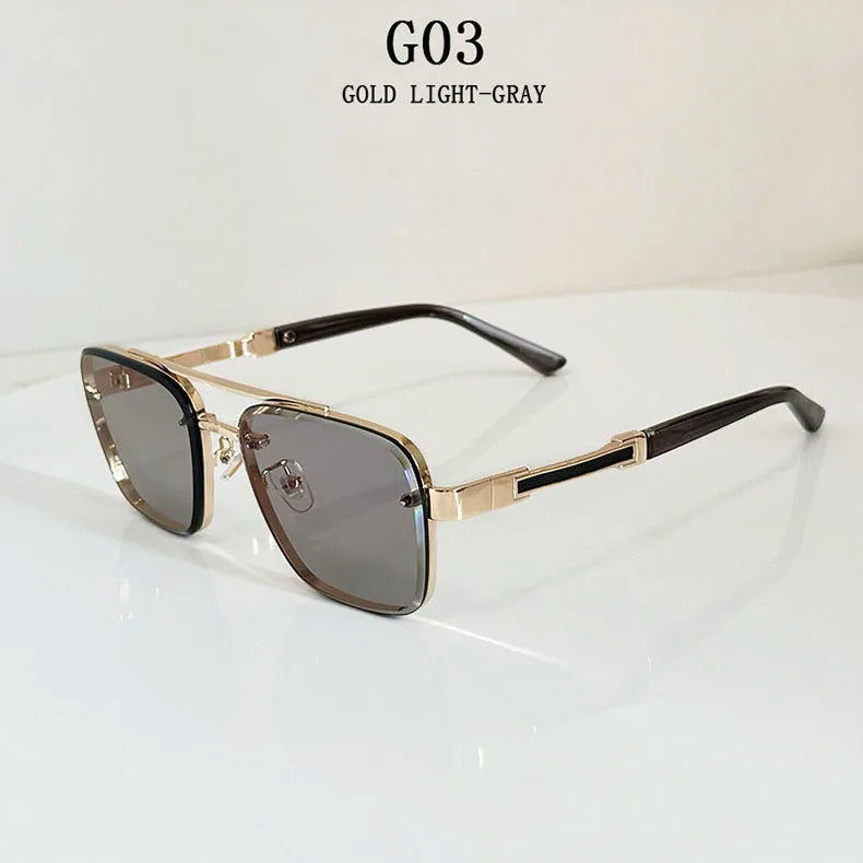 Lunettes de soleil pour hommes vintage carrées — femmes, rétro, mode