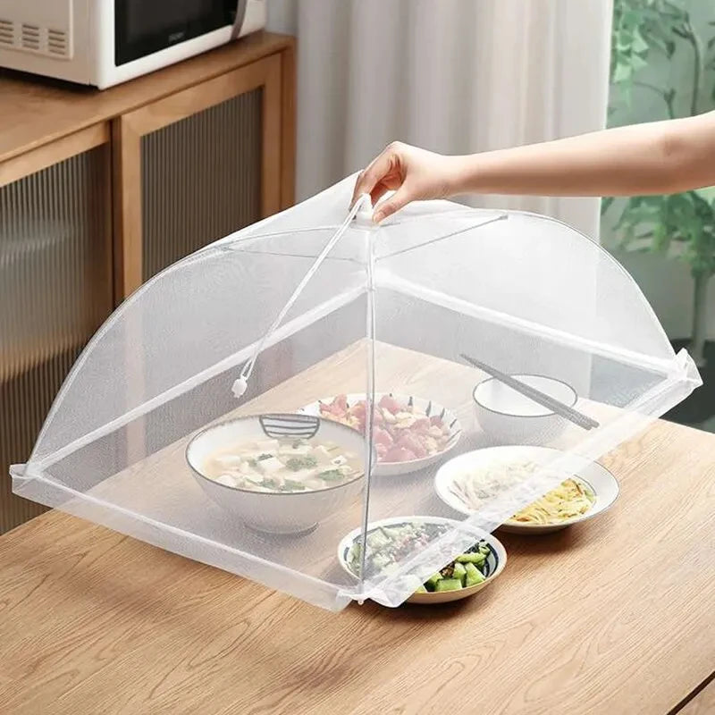 Couverture alimentaire en maille pliable et lavable, couverture de Tables anti-insectes, couvre-vaisselle de protection, accessoires de rangement de cuisine à domicile
