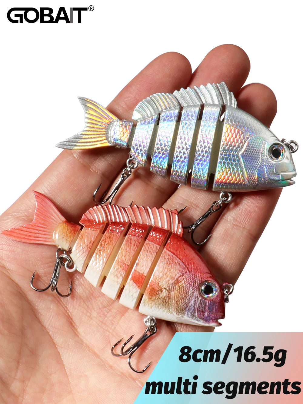 Swimbait 16.5g 8cm leurre multi-joint crayon à coulage lent gabarit en métal VIB Pesca Wobbler triple crochets matériel de pêche à la carpe appât dur