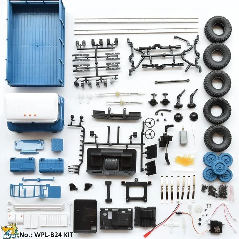 Camion militaire RC télécommande 4 roues — hors route, DIY, escalade, cadeau jouet garçon