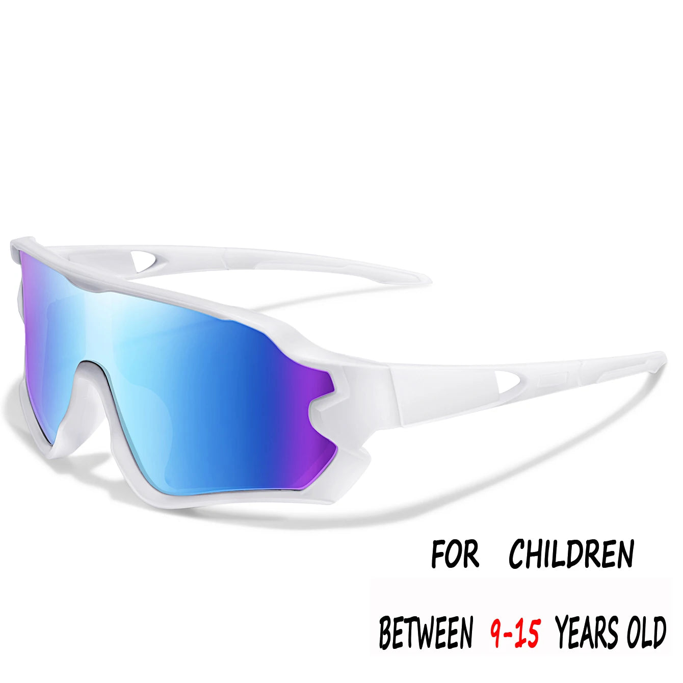 9-15 ans enfants cyclisme lunettes de soleil garçons et filles Sports de plein air équitation UV400 Camping lunettes pêche vélo lunettes pour enfants