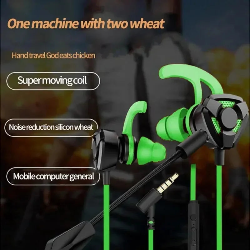Gaming Headset Wired Headphone Gaming Earbuds with Mic for Pubg PS4 CSGO Headphone Phone Tablet Laptop Universal Gaming