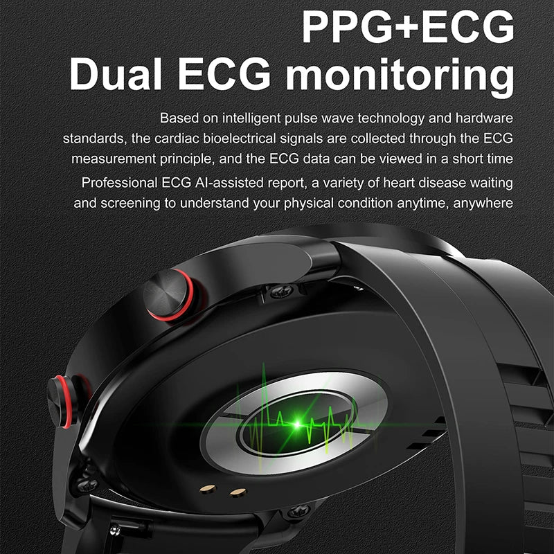 Smartwatch para hombres y mujeres, pantalla HD, Bluetooth, llamadas, GPS, monitor de ritmo cardíaco, resistente al agua IP68, nueva, 2024