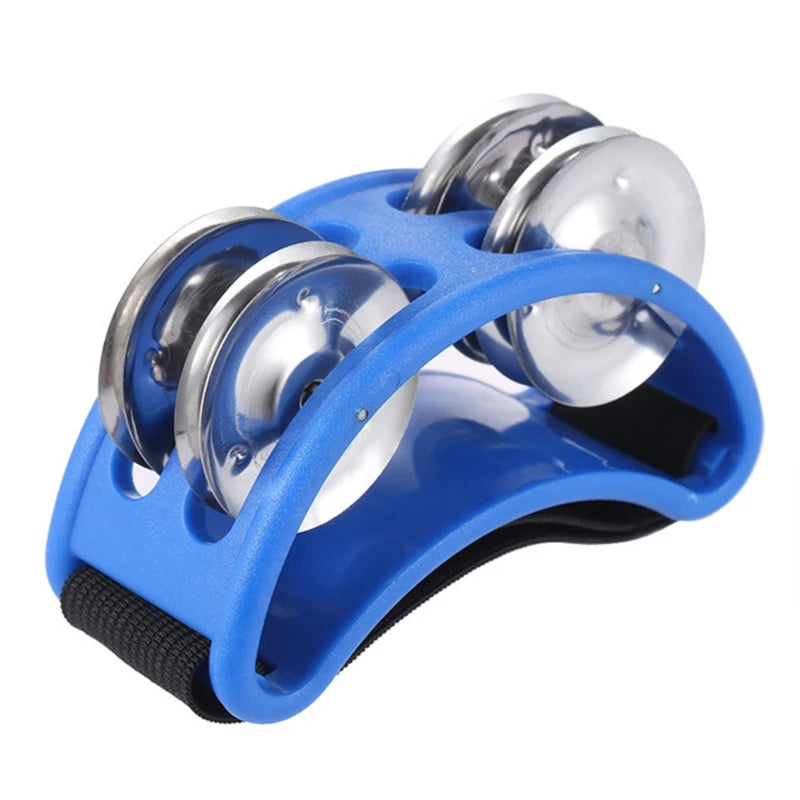 Cloche de tambourin à pied, boule métallique, Percussion, tambour Musical, accessoires compagnon, Instrument de musique, 1 pièce