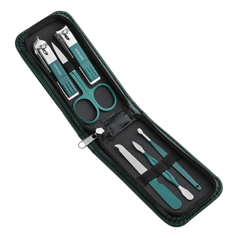 Ensemble de ciseaux à ongles pour hommes et femmes — coupe-ongles, outils beauté, manucure, ménage, portable, 6 pièces