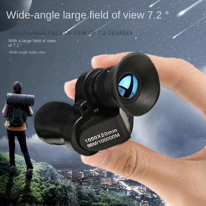 Télescope monoculaire portable haute définition avec zoom à fort grossissement, chasse, camping, alpinisme, pêche en plein air