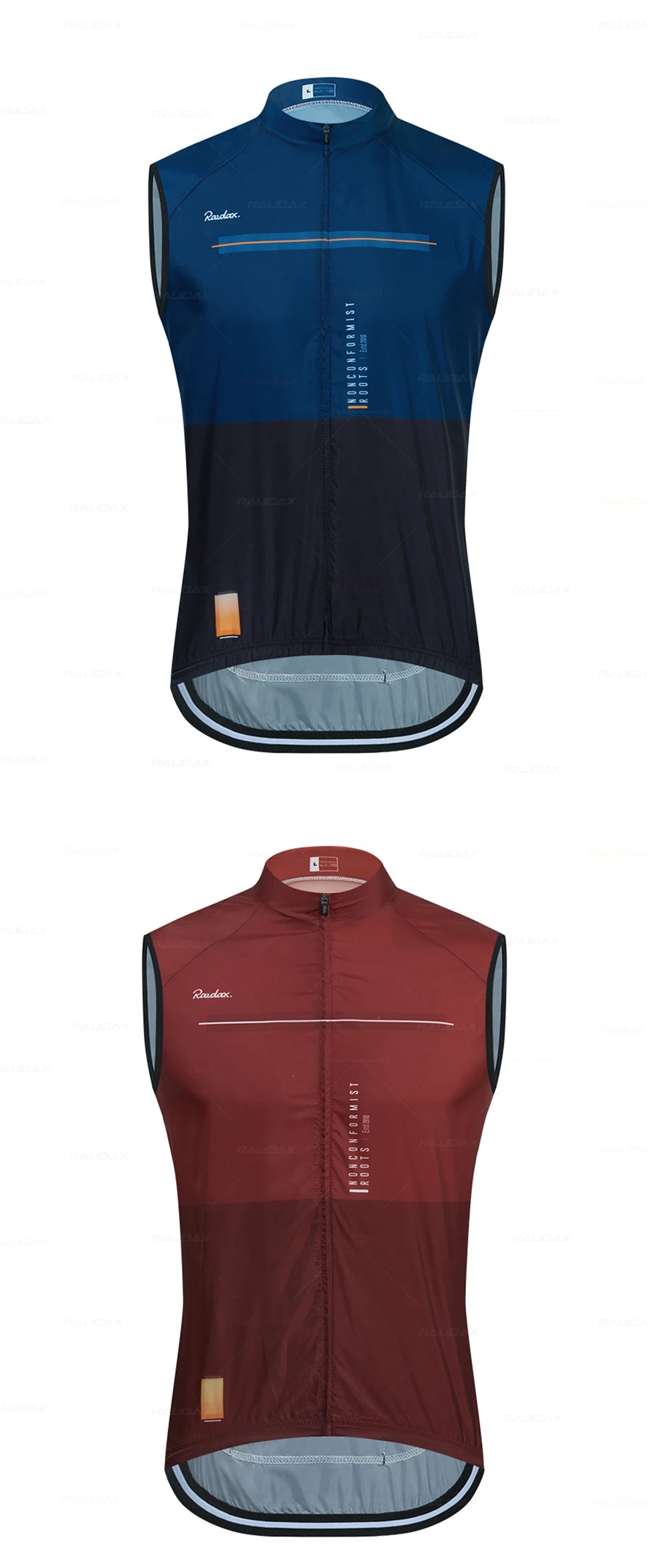 Raudax – Chaleco de ciclismo sin mangas para hombre, de malla, camiseta interior, cortavientos, ropa de ciclismo, chaleco de moto