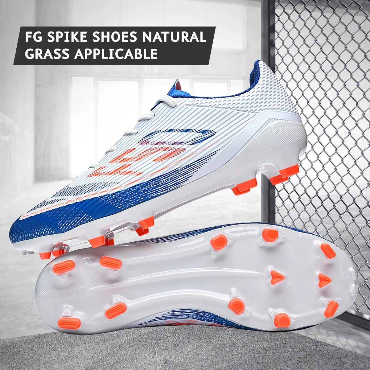 Chaussures de Football AG/FG Crampons Longs TPU — Antidérapantes Unisexe