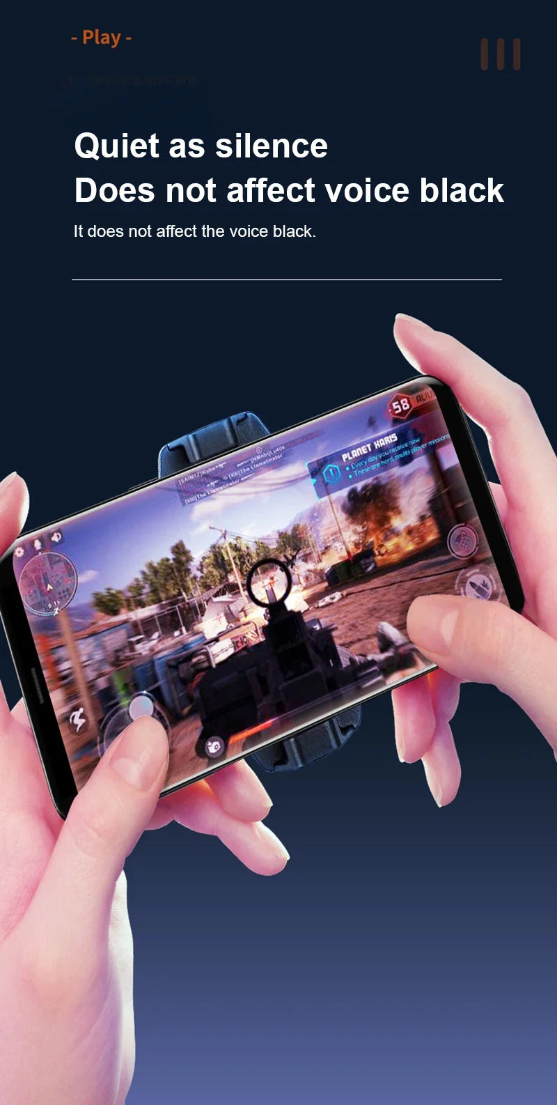 Kanlennys Room X13 — Refroidisseur Téléphone Clip Arrière Gaming iOS & Android