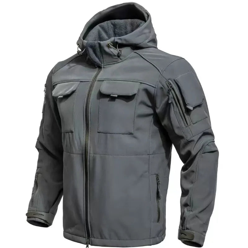 Vestes polaires de Combat militaire tactique d'hiver pour hommes, manteau chaud de randonnée en plein air, Camping, escalade, multi-poches, Trekking décontracté