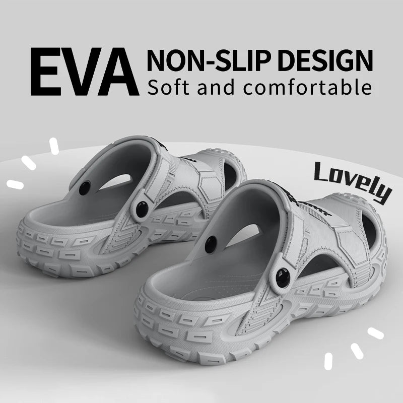Sandales EVA Homme Semelle Épaisse Perforées — Plage & Extérieur Été